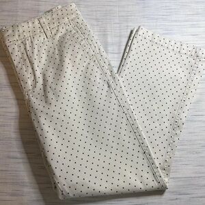 J Crew Women’s Straight Polka Dot Crop Pant.